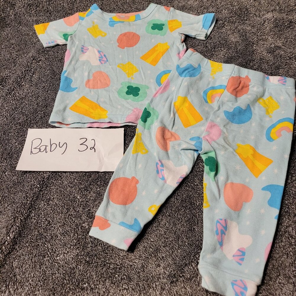 32.   Lucky Charms Baby Pj Set 2-Piece